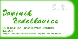 dominik nedelkovics business card